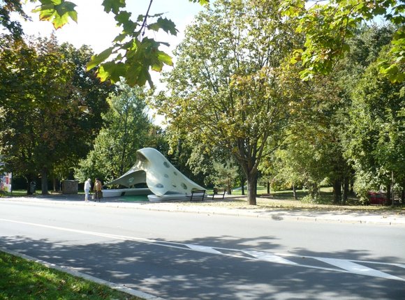 The Small Octopus - bus stop in Brno